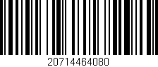 Código de barras (EAN, GTIN, SKU, ISBN): '20714464080'