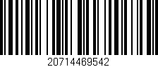 Código de barras (EAN, GTIN, SKU, ISBN): '20714469542'