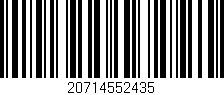 Código de barras (EAN, GTIN, SKU, ISBN): '20714552435'