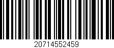 Código de barras (EAN, GTIN, SKU, ISBN): '20714552459'