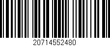 Código de barras (EAN, GTIN, SKU, ISBN): '20714552480'