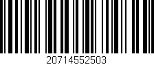 Código de barras (EAN, GTIN, SKU, ISBN): '20714552503'