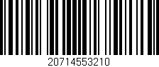 Código de barras (EAN, GTIN, SKU, ISBN): '20714553210'