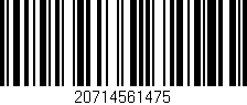Código de barras (EAN, GTIN, SKU, ISBN): '20714561475'