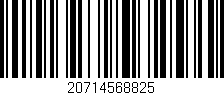 Código de barras (EAN, GTIN, SKU, ISBN): '20714568825'