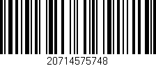 Código de barras (EAN, GTIN, SKU, ISBN): '20714575748'