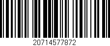 Código de barras (EAN, GTIN, SKU, ISBN): '20714577872'