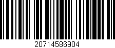 Código de barras (EAN, GTIN, SKU, ISBN): '20714586904'