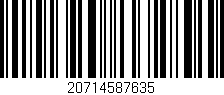 Código de barras (EAN, GTIN, SKU, ISBN): '20714587635'