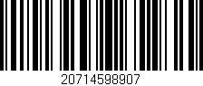 Código de barras (EAN, GTIN, SKU, ISBN): '20714598907'