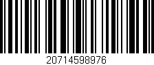 Código de barras (EAN, GTIN, SKU, ISBN): '20714598976'