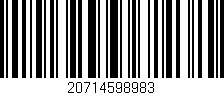 Código de barras (EAN, GTIN, SKU, ISBN): '20714598983'