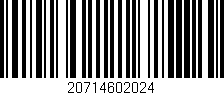 Código de barras (EAN, GTIN, SKU, ISBN): '20714602024'