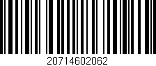 Código de barras (EAN, GTIN, SKU, ISBN): '20714602062'