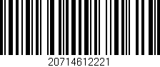 Código de barras (EAN, GTIN, SKU, ISBN): '20714612221'