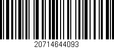Código de barras (EAN, GTIN, SKU, ISBN): '20714644093'
