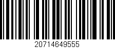 Código de barras (EAN, GTIN, SKU, ISBN): '20714649555'