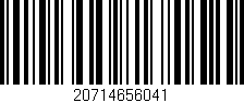 Código de barras (EAN, GTIN, SKU, ISBN): '20714656041'