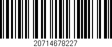 Código de barras (EAN, GTIN, SKU, ISBN): '20714678227'