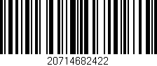 Código de barras (EAN, GTIN, SKU, ISBN): '20714682422'