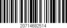 Código de barras (EAN, GTIN, SKU, ISBN): '20714682514'