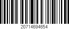 Código de barras (EAN, GTIN, SKU, ISBN): '20714694654'