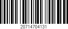 Código de barras (EAN, GTIN, SKU, ISBN): '20714704131'