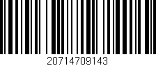 Código de barras (EAN, GTIN, SKU, ISBN): '20714709143'