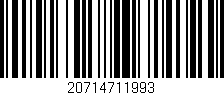 Código de barras (EAN, GTIN, SKU, ISBN): '20714711993'