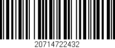 Código de barras (EAN, GTIN, SKU, ISBN): '20714722432'