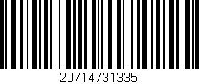 Código de barras (EAN, GTIN, SKU, ISBN): '20714731335'
