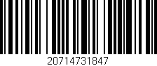 Código de barras (EAN, GTIN, SKU, ISBN): '20714731847'