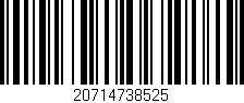 Código de barras (EAN, GTIN, SKU, ISBN): '20714738525'