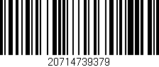 Código de barras (EAN, GTIN, SKU, ISBN): '20714739379'