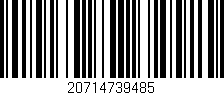 Código de barras (EAN, GTIN, SKU, ISBN): '20714739485'