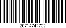 Código de barras (EAN, GTIN, SKU, ISBN): '20714747732'