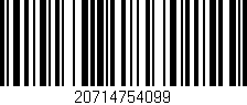 Código de barras (EAN, GTIN, SKU, ISBN): '20714754099'