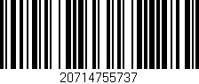 Código de barras (EAN, GTIN, SKU, ISBN): '20714755737'