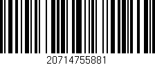 Código de barras (EAN, GTIN, SKU, ISBN): '20714755881'