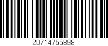 Código de barras (EAN, GTIN, SKU, ISBN): '20714755898'
