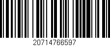 Código de barras (EAN, GTIN, SKU, ISBN): '20714766597'