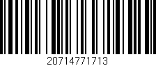 Código de barras (EAN, GTIN, SKU, ISBN): '20714771713'
