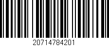 Código de barras (EAN, GTIN, SKU, ISBN): '20714784201'
