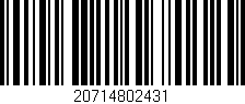Código de barras (EAN, GTIN, SKU, ISBN): '20714802431'