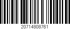 Código de barras (EAN, GTIN, SKU, ISBN): '20714808761'