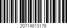 Código de barras (EAN, GTIN, SKU, ISBN): '20714813178'
