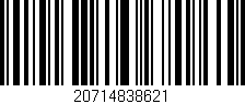 Código de barras (EAN, GTIN, SKU, ISBN): '20714838621'