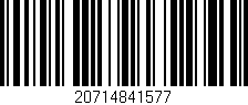 Código de barras (EAN, GTIN, SKU, ISBN): '20714841577'