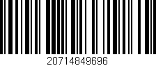 Código de barras (EAN, GTIN, SKU, ISBN): '20714849696'