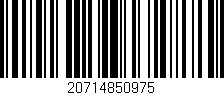 Código de barras (EAN, GTIN, SKU, ISBN): '20714850975'